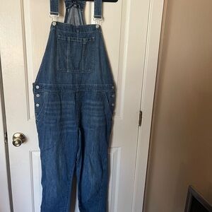 Vintage Gap Blue Denim Overalls Size XL
